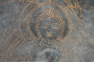 Closeup of engraving