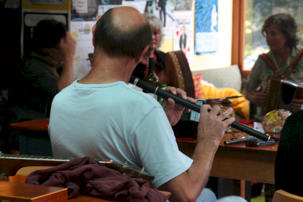 Flute player closest to me