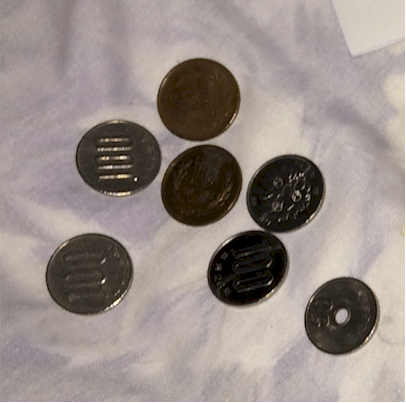 Currency from Japan (coins)