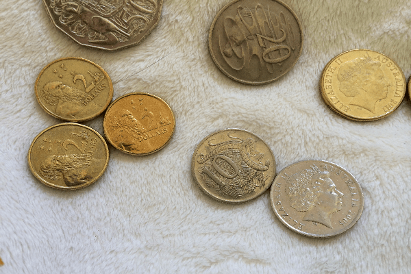 Currency from Australia (coins)