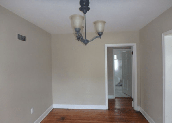 Dining Room to the Hallway and Only Bathroom