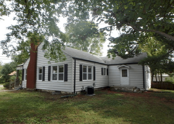 Side of house near the back