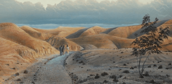 On the Road to Emmaus, by Peter Mathios
